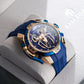 Luxury Reef Tiger Aurora Spider Rose Gold Automatic Chronograph Military Watches for Men