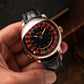 Rose Gold OBLVLO CSM-CA Men's Casino Roulette Wheel Watch - Mechanical Automatic Luxury Gambling Wristwatch