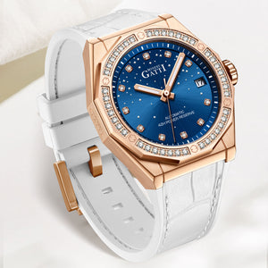 Luxury Womens Watches - Bonest Gatti BG8902-L1 | Roes Gold Diamond Mechanical Watch for Sale