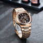 REEF TIGER RGA20S7 44mm Automatic Watches for Men -Multifunction 24-Hour Tourbillon Style Business Wrist Watch