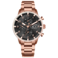 Affordable Luxury Rose Gold Chronograph Style Automatic Pilot Watch For Men - Oblvlo Design IM-MU PBB