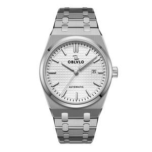 Best Affordable Mens Vintage Dress Sky Blue Dial Automatic Watches - OBLVLO TM-SIM
