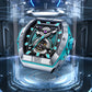 Bonest Gatti BG5701-A3 Mens Watch - Best Luxury Automatic Skeleton Tiffany Blue Watches