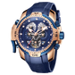 Reef Tiger Aurora Concept Skeleton Mens Automatic Mechanical Rose Gold Sport Wrist Watch