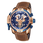 Reef Tiger Aurora Concept Luxury Skeleton Men's Automatic Rose Gold Watches for Men