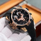 Best Reef Tiger Men's Aurora Concept Rose Gold Luxury Automatic Sport Watch