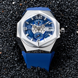 Reef Tiger RGA6906 Dive Watches - Affordable Luxury Blue Dial & Multifunctional Automatic Mechanical Watch