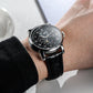 Men's Black Dial Multifunction Business Luxury Moon Phase Automatic Watch - Calfskin Strap Reef Tiger RGA1963