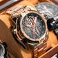 Best Affordable Reef Tiger Aurora Concept 2 Automatic Military Rose Gold Men's Watch