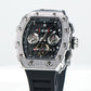 REEF TIGER Aurora RGA3009 Multifunctional Date Luminous Waterproof Flywheel Tonneau Automatic Mechanical Watch for Men