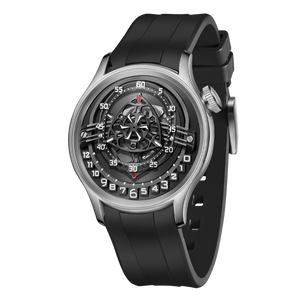 OBLVLO BLM ROTOR Mens Unique Rotary Engine Automatic Black Skeleton Dial Watches for Sale