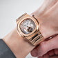 Luxury Men's 44mm Square Crystal Bezel Multifunction 24-Hour Tourbillon Style Watch | REEF TIGER RGA20S7 Business Wrist Watches