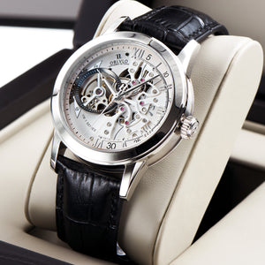 Oblvlo VM-S Series Mechanical Automatic Skeleton Watches For Men