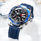 Men's Automatic Self-Wind Watch, Fashion Multifunction Luminous Waterproof Dive Watch - Reef Tiger RGA3053