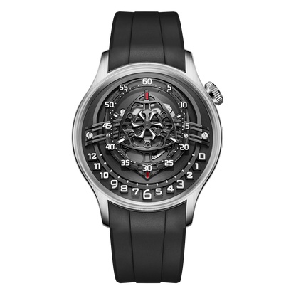 OBLVLO BLM ROTOR Mens Unique Rotary Engine Automatic Black Skeleton Dial Watches for Sale