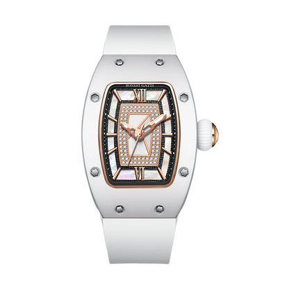 Best Bonest Gatti BG9906-L1 Women's Classic Luxury Mechanical Diamond Ceramic Watch