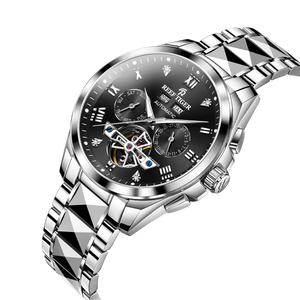 Affordable Luxury Classic Day & Date Automatic Tourbillon Style Watch - Reef Tiger RGA8235