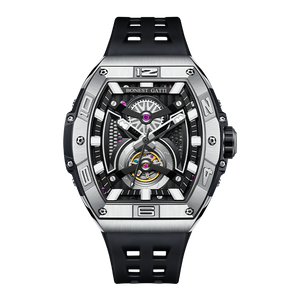 Best Bonest Gatti BG5701-A2 Mens Luxury Unique Automatic Skeleton Watch