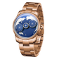 Unique Blue Pacific Ocean Maps Dial Automatic Watches For Mens - OBLVLO JM EARTH Series