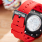 Fashion Unique Chinese Red Lion Dance Skeleton Automatic Watch - Reef Tiger RGA3009