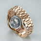 Luxury Reef Tiger Aurora Rose Gold Men's Automatic Skeleton Skull Watch