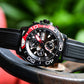 Black Men's Automatic Mechanical Dive Watch Feature Exceptional Waterproof and Luminous - Reef Tiger RGA3053