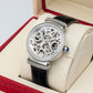 Luxury White Diamond Skeleton Watches For Ladies Oblvlo BW-SSWB