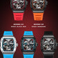 Bonest Gatti BG9901-A4 Mens Luxury Automatic Skeleton Sport Watch for Sale