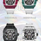 Best Luxury Mens Watches for Sale - Bonest Gatti BG9906-A3 Cool Skeleton Carbon Fiber Watch