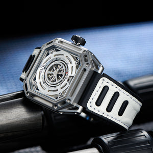 Affordable Skeleton Automatic Military Watches For Men - Oblvlo AK-S YWWB