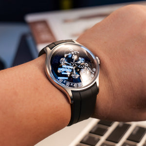 Affordable Luxury Mens Unique Automatic Watches  - Oblvlo Design BLM-TRISOME PBBR