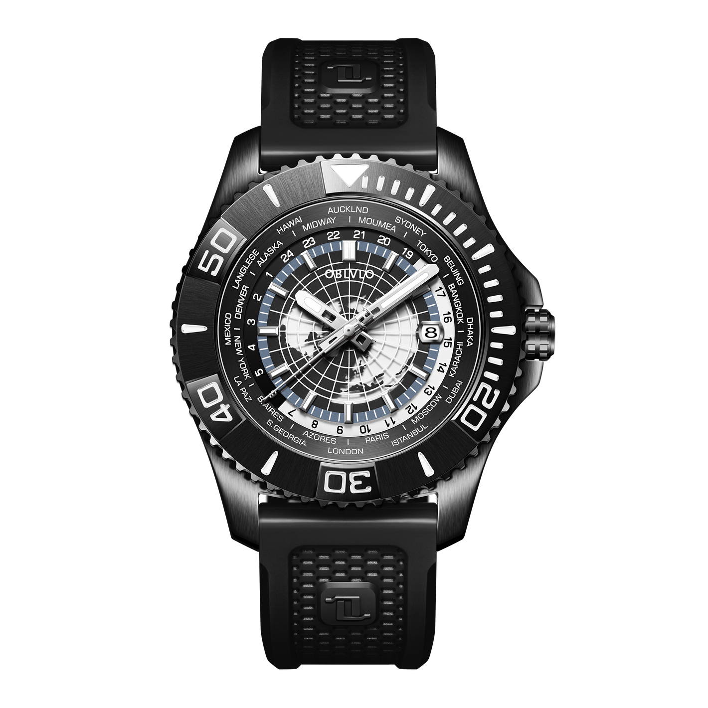 Affordable Luxury Automatic Military Dive Watches For Men - Oblvlo BM-BBB