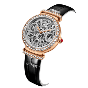 Rose Gold Diamond Women's Mechanical Watches Oblvlo BW-RSWB