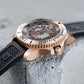 Affordable Luxury Rose Gold Automatic Military Dive Watches For Men - Oblvlo BM-PWB