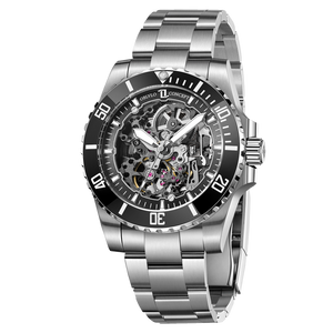 Affordable Luxury Automatic Skeleton Dive Watches For Men - Oblvlo Design DM-S PLB