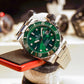 Affordable Luxury Classic Green Ceramic Beze Automatic Dive Watches - Oblvlo Design DM-SIM YKY