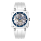 Affordable Luxury OBLVLO BRM Series - Men's Full Sapphire Blue Skeleton Automatic Mechanical Watch