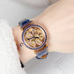 OBLVLO BW-PLL Rose Gold Case &  Blue Diamond watches for ladies