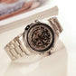 Men's Watch with Automatic Skeleton and Genuine Leather or Stainless Steel Band - OBLVLO CAM AR-SK