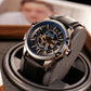 OBLVLO CAM AR-SK Men's Automatic Watch with Mechanical Movement and Skeleton Dial