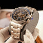 OBLVLO CAM AR-SK Men's Automatic Watch with Mechanical Movement and Skeleton Dial