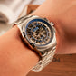 OBLVLO CAM AR-SK Men's Automatic Watch with Mechanical Movement and Skeleton Dial