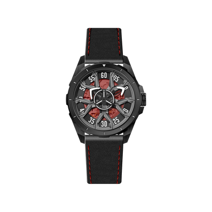 Affordable Luxury Mens Unique Black PVD Automatic Watches  - Oblvlo Design CAM-HUB BBB