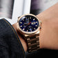 Luxury Rose Gold Automatic Chronographs Dress Watches For Men
