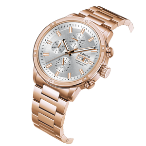 Luxury Oblvlo CM Series Rose Gold Automatic Chronographs Watches For Sale