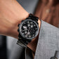 Affordable Oblvlo Men Luxury Automatic Pilot Watches Plated With Black PVD