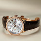 Luxury Rose Gold Automatic Chronograph Watch - Silver Dial Oblvlo CM2 PWW