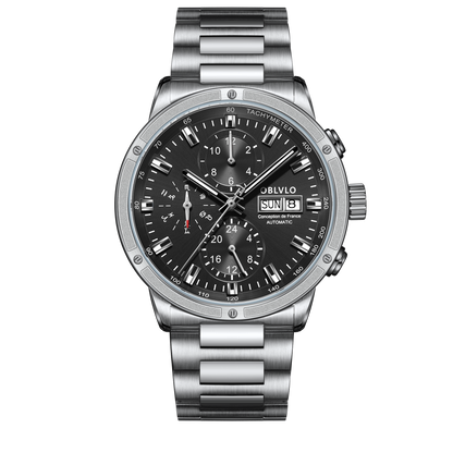 Best Oblvlo CM2 Series Luxury Chronograph Automatic Pilot Watch For Men