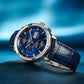 Luxury Automatic Chronograph Pilot Watches - Blue Dial Oblvlo CM2 YLL