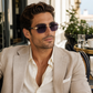OBLVLO OBL-801-G: Unisex Luxus Retro Lila Spiegel 400 UV-Schutz Business Sonnenbrille für Herren & Damen